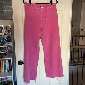 Zara Blogger Favorite The Marine Straight Pink Pants